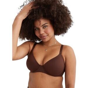 Aerie Smoothez Lightly Lined Bra Full Coverage Brown Size Women's Size 34DDD NWT